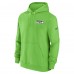 Seattle Seahawks Nike Neon Green Sideline Club Fleece Pullover Hoodie