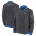 Los Angeles Chargers Nike Anthracite Coach Full-Zip Bomber Jacket