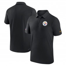 Pittsburgh Steelers Nike Black Sideline Coaches Performance Polo