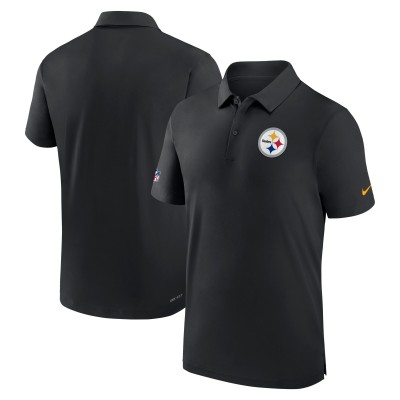 Pittsburgh Steelers Nike Black Sideline Coaches Performance Polo