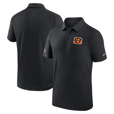 Поло Cincinnati Bengals Nike Sideline Coaches Performance - Black