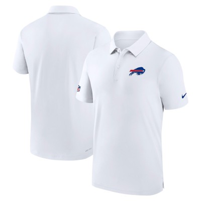 Buffalo Bills Nike White Sideline Coaches Performance Polo
