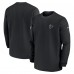 Atlanta Falcons Nike Black 2023 Sideline Throwback Heavy Brushed Waffle Long Sleeve Top