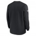 Atlanta Falcons Nike Black 2023 Sideline Throwback Heavy Brushed Waffle Long Sleeve Top