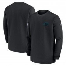 Футболка Carolina Panthers Nike 2023 Sideline Long Sleeve Performance - Black
