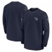 Кофта с длинным рукавом Tennessee Titans Nike 2023 Sideline Throwback Heavy Brushed Waffle - Navy