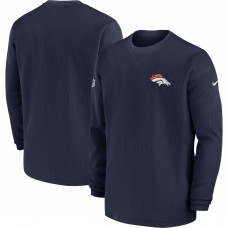 Кофта Denver Broncos Nike 2023 Sideline Throwback Heavy Brushed Waffle - Navy