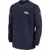 Кофта Denver Broncos Nike 2023 Sideline Throwback Heavy Brushed Waffle - Navy