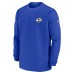 Кофта с длинным рукавом Los Angeles Rams Nike 2023 Sideline Throwback Heavy Brushed Waffle - Royal