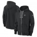 New York Jets Nike Black Sideline Performance Full-Zip Hoodie Sweatshirt