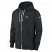 New York Jets Nike Black Sideline Performance Full-Zip Hoodie Sweatshirt