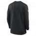 Pittsburgh Steelers Nike Black 2023 Sideline Performance Long Sleeve Tri-Blend Quarter-Zip Top