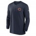 Кофта с длинным рукавом Chicago Bears Nike 2023 Sideline Performance - Navy
