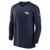 Кофта с длинным рукавом Denver Broncos Nike 2023 Sideline Performance - Navy