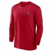 Кофта на короткой молнии Tampa Bay Buccaneers Nike 2023 Sideline Performance Long Sleeve Tri-Blend - Red