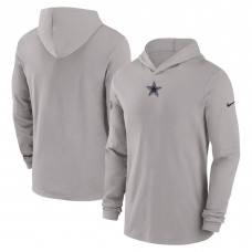 Лонгслив с капюшоном Dallas Cowboys Nike Sideline Performance - Gray