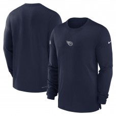 Футболка с длинным рукавом Tennessee Titans Nike 2023 Sideline Performance - Navy