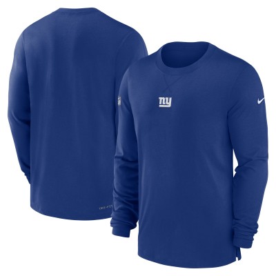 Футболка с длинным рукавом New York Giants Nike 2023 Sideline Performance - Royal