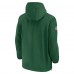 New York Jets Nike Green Sideline Half-Zip Hoodie