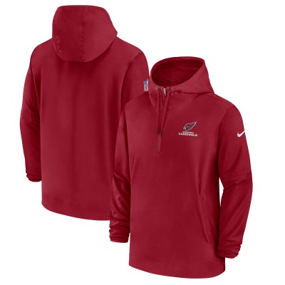 Толстовка на молнии Arizona Cardinals Nike Sideline - Cardinal