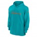 Miami Dolphins Nike Aqua 2023 Sideline Lightweight Performance Hooded Top