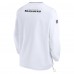 Seattle Seahawks Nike White 2023/24 Sideline Repel V-Neck Long Sleeve Pullover Windshirt