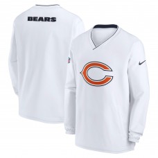 Кофта Chicago Bears Nike White 2023/24 Sideline Repel V-Neck Long Sleeve Pullover Windshirt