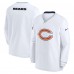 Кофта Chicago Bears Nike White 2023/24 Sideline Repel V-Neck Long Sleeve Pullover Windshirt