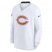 Кофта Chicago Bears Nike White 2023/24 Sideline Repel V-Neck Long Sleeve Pullover Windshirt