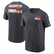 Футболка Washington Commanders Nike Blitz Essential - Anthracite