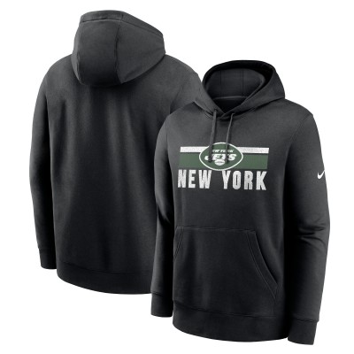 New York Jets Nike Black Club Fleece Pullover Hoodie