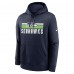 Толстовка Seattle Seahawks Nike Club Fleece - College Navy