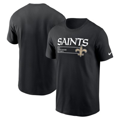 Футболка New Orleans Saints Nike Black Division Essential