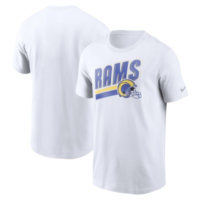 Los Angeles Rams Nike Essential Blitz Lockup T-Shirt - White