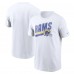 Los Angeles Rams Nike Essential Blitz Lockup T-Shirt - White
