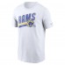Los Angeles Rams Nike Essential Blitz Lockup T-Shirt - White
