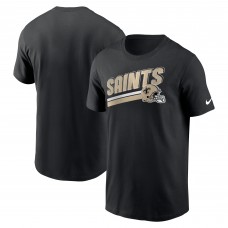 Футболка New Orleans Saints Nike Essential Blitz Lockup - Black