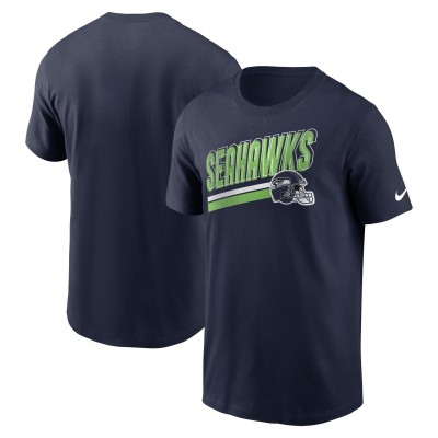 Футболка Seattle Seahawks Nike Essential Blitz Lockup - College Navy