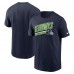 Футболка Seattle Seahawks Nike Essential Blitz Lockup - College Navy