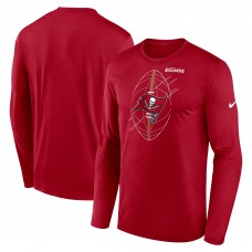 Футболка с длинным рукавом Tampa Bay Buccaneers Nike Legend Icon - Red