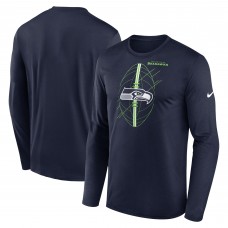 Футболка с длинным рукавом Seattle Seahawks Nike Legend Icon - College Navy