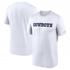 Футболка Dallas Cowboys Nike Legend Wordmark Performance - White