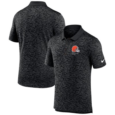 Cleveland Browns Nike Black Pique Fashion Performance Polo