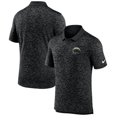 Los Angeles Chargers Nike Black Pique Fashion Performance Polo
