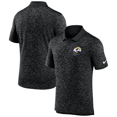 Los Angeles Rams Nike Pique Fashion Performance Polo - Black