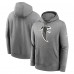 Толстовка Atlanta Falcons Nike Heather Charcoal Rewind Club
