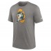 Футболка Green Bay Packers Nike Rewind Logo Tri-Blend - Heather Charcoal