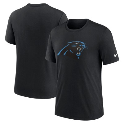 Футболка Carolina Panthers Nike Rewind Logo Tri-Blend - Black