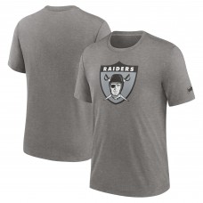 Футболка Las Vegas Raiders Nike Rewind Logo Tri-Blend - Heather Charcoal Футболка Las Vegas Raiders Nike Rewind Logo Tri-Blend - Heather Charcoal