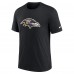 Футболка Baltimore Ravens Nike Rewind Logo Tri-Blend - Black